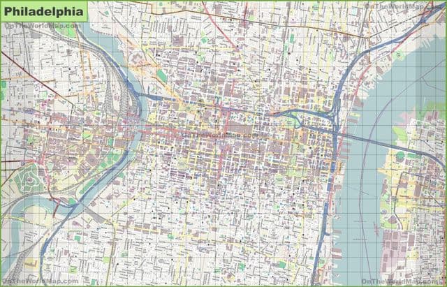 Philadelphia streets map